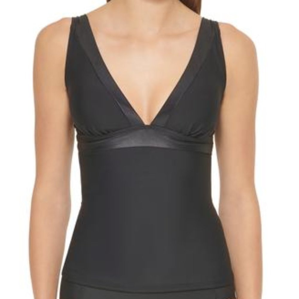 DKNY Tankini Top Size Black